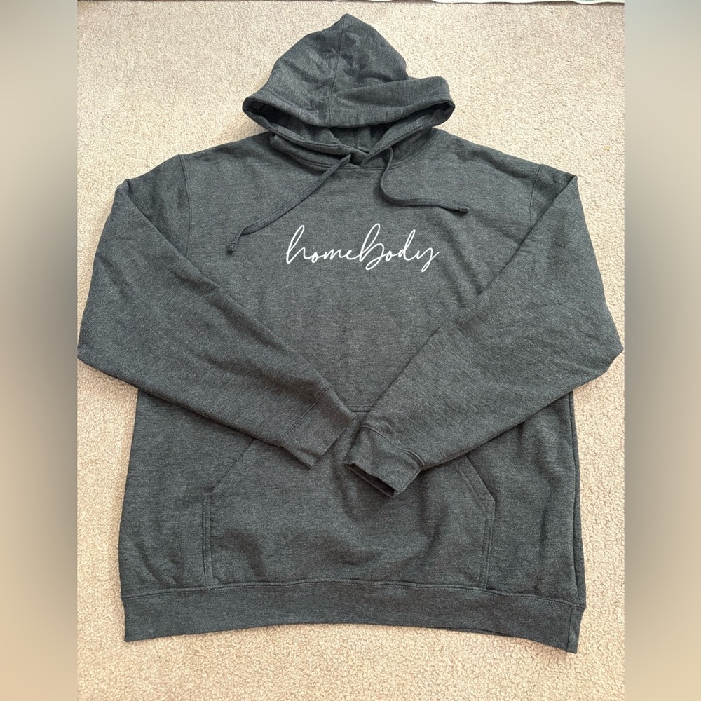 Blonde Ambition Charcoal Hoodie with Script
